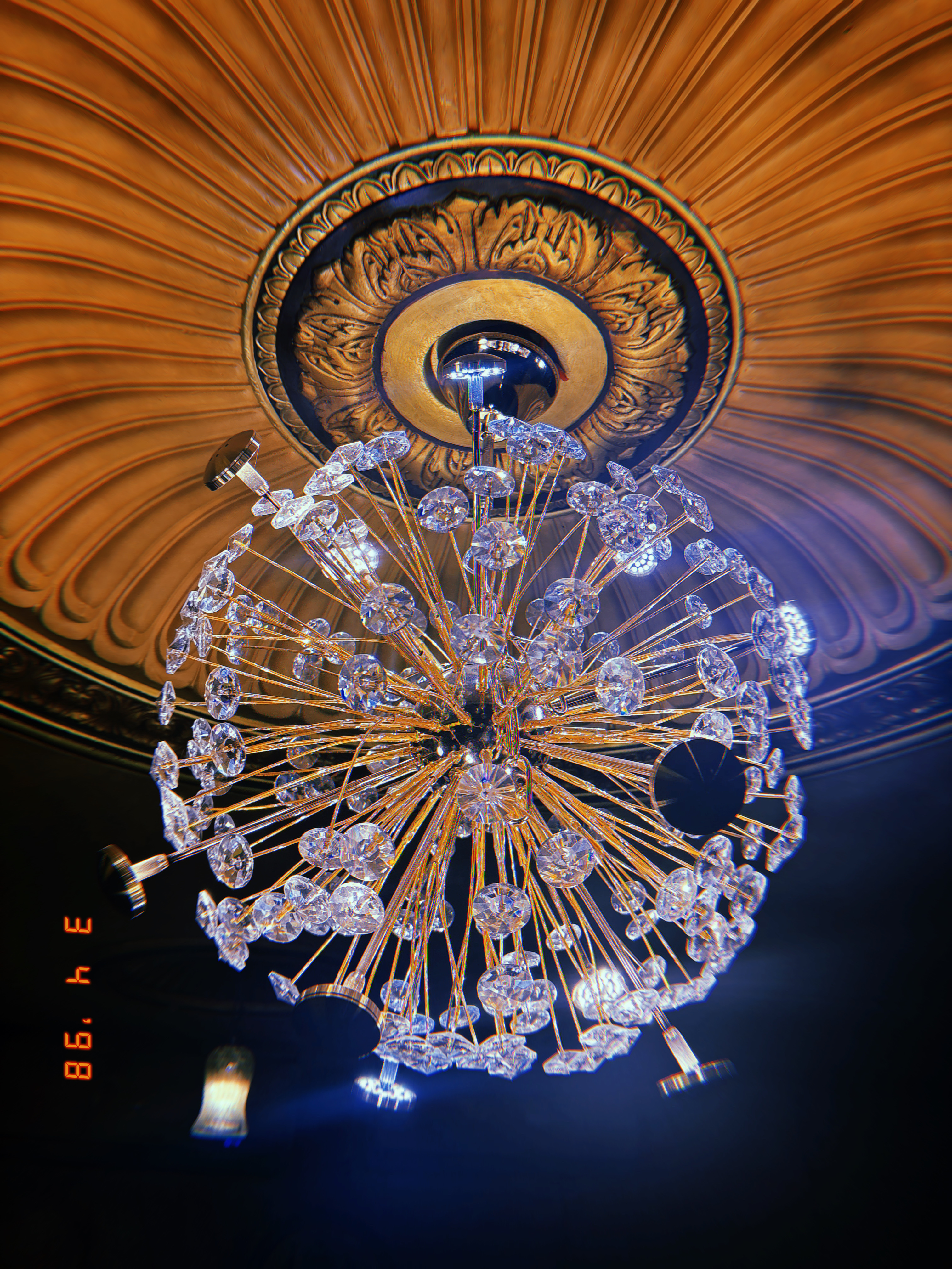 A disco chandelier